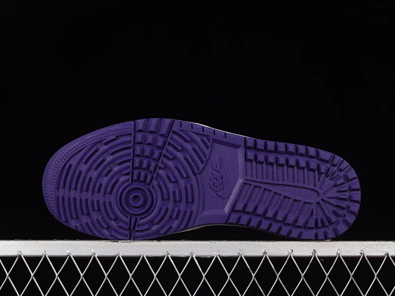 All categories Air Jordan Jordan series basketball shoes Air Jordan 1 Low G version pure original Air Jordan 1 Low Golf "White Purple" AJ1 Joe 1 new golf version white and purple color DD9315-105